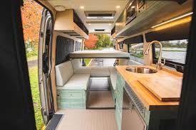 Going Coastal Outside Van Mercedes Benz Sprinter Van Conversion Campervan Bed Self Build Campervan Campervan