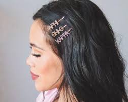 Alpha Phi Hair Clip, Sorority Hair Clips, Recruitment, Big Little Reveal,  Custom Barrette, Bid Day, Rhinestone Clip, Sorority Gift Bag, Aphi