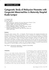 See more of sukarelawan jalan raja laut on facebook. Pdf Cytogenetic Study Of Malaysian Neonates With Congenital Abnormalities In Maternity Hospital Kuala Lumpur