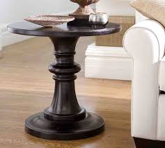 Black Round Pedestal End Table Round End Tables Living Room Side Table Living Room Accent Tables