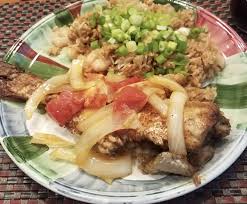 Fried or steam shrimp dinner (10 pcs). Blackened Catfish Marinated With Soy Sauce With The Side Of Fried Rice Cooking Fried Rice Blackened Catfish