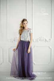 Silver Sequin Tulle Bridesmaid Dress With Amethyst Tulle Skirt Etsy Tulle Bridesmaid Dress Bridesmaid Dresses Silver Sequin Top