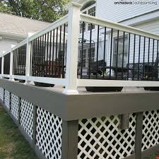 Black Aluminum Deck Railing Baluster Nowadays There S No Shortage Of Deck Rail Baluster Choices Wood To Wrought Iron Aluminum To Steel And Tempere Deck Balusters Deck Skirting Building A Deck