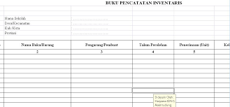Contoh tabel barang inventaris milik negara; Format Tabel Pencatatan Buku Inventaris Sekolah Tahun Pedoman 2020 2020 Dengan Microsoft Excel Idn Paperplane