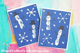 Download this free vector about funny snowman card, and discover more than 13 million professional graphic resources on freepik. Fingerprint Snowman Cards Winter Kid Craft Idea