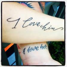 I Love Him I Love Her Tattoos Matching Love Tattoos Love Tattoos Tattoos