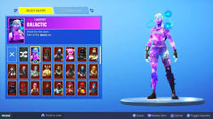 Here's a full list of all fortnite skins and other cosmetics including dances/emotes, pickaxes, gliders, wraps and more. Female Galaxy Skin Released On All Fortnite Platforms Download Tutorial Youtube