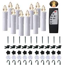 Kithouse 10 Pcs Window Candle Lights Christmas Candle Light Led Wi