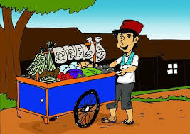  Tukang Sayur Keliling Ilustrasi Karakter Ilustrasi Perang