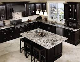 espresso kitchen cabinets