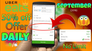 Get 50 Off On Any Food You Order On Uber Eats How To September 2018 Youtube Get $10 total off first two ubereats orders at ubereats.com use promo code. get 50 off on any food you order on uber eats how to september 2018