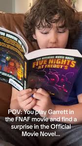 Those fuzzy memories… #fnaf #fnafmovie #fivenightsatfreddys  #officialmovienovel #deletedscene #garrettschmidt #fnafgarrett