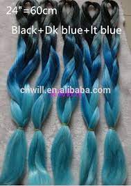 Colorful Super X Pression Jumbo Braiding Hair Ombre Colored Kanekalon Jumbo Braid Hair Black Dk Blue Lt B Jumbo Braiding Hair Kanekalon Jumbo Braid Ombre Color