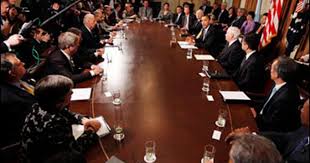 The obama administration was the executive branch of the federal government under democrat president barack obama and vice president joe biden. Obama Convenes First Cabinet Meeting Cbs News