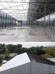 Hala Produkcyjna Magazynowa O Powierzchni 300 M2 Z Blachy Producent Garazy I Hali Na Wymiar Tennis Court Building Landmarks