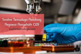 Penyediaan makanan,mencuci dan pelbagai perkhidmatan lain. Soalan Temuduga Penolong Pegawai Penyelidik Q29