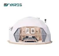 Outdoor Waterproof Luxury Geodesic Camping Igloo Dome House Tent with  Fireplace