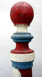 Black And White Barber Pole For Sale Antique Painted Americana Wooden Barber Pole Trade Sign Antique Barbers Pole Folk Art Decor Barber Pole