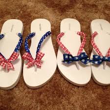 I don't think we spent more than $5 on this project and it really didn't take us all that much time to make. Decorate Flip Flop Craft Ideas Ribbon Flip Flops Flip Flop Craft Ribbon Flip Flops Decorating Flip Flops
