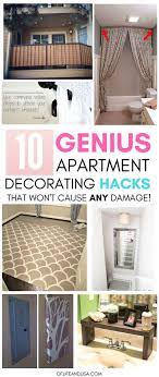 10 Incredibly Genius Apartment Decorating Hacks For Renters Of Life And Lisa Apartment Decorating Hacks Apartment Decorating Rental Apartment Decor Inspiration