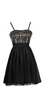 Lily Boutique Heavy Metal Stud Embellished Dress In Black 40 Black Stud Party Embellished Dress Little Black Dress Black Cocktail Dress
