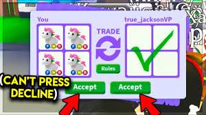 Scam Glitch You Can T Press Decline Two Accept Buttons Adopt Me Roblox Youtube
