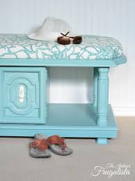See how an old trunk gets a complete transformation, not to mention. Chunky 70s Coffee Table Repurposed Into An Upholstered Bench Interior Frugalista