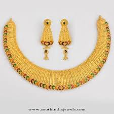 Gold Bridal Necklace Design From Whps South India Jewels Gold Necklace Designs Bridal Necklace Designs Gold Bridal Necklace