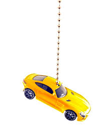 Hot Wheels Mercedes Benz Diecast Car Ceiling Fan Light Pull Ornament 1 64 Mercedes Amg Gt Yellow Ceiling Fan Light Pulls Ceiling Fan With Light Light Pull
