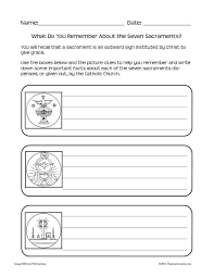 Catholic Seven Sacraments Printable Worksheets Seven Sacraments Sacrament Picture Clues