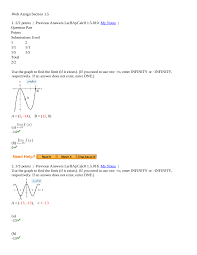 The following page provides answers to many webassign questions mainly calculus 1. Web Assign Section 1 5 Basic Calculus Math 125 Docsity