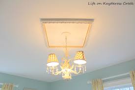The gailey ceiling medallion is made from urethane that ensures excellent quality and durability. Diy Ceiling Medallion Using A Picture Frame Life On Kaydeross Creek
