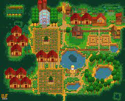 This layout is, as the name would suggest, divided up into four different sections, each of which has a large, open area. Possible Forest Farm Layout Thoughts Tips Stardewvalley
