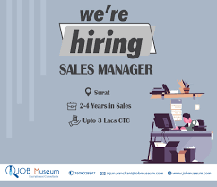 You're sitting across from the hiring manager, trying desperately to convince her that, despite your sweaty palms and shaky knees, you are in fact the perfect person for this position. Sales Manager Jobs In Surat Openings Vacancy For Sales Manager Job Museum