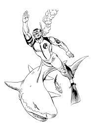 Coloriage Requin Plongeur Sur Hugolescargot Com