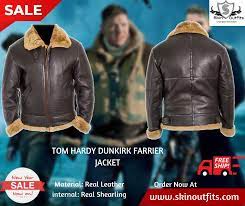 Tom Hardy Shearling Bomber Leather Jacket Skinoutfits Leather Bomber Jacket Leather Jacket Jackets