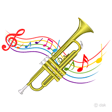 Dec 1 2015 cool colorful music notes clipart free clip art images. Trumpet And Music Tone Waving Clipart Free Png Image Illustoon
