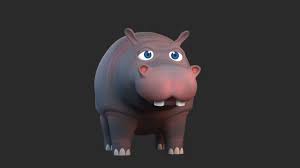 3d Cartoon Hippo Cartoon Hippo Cartoon 3d Cartoon