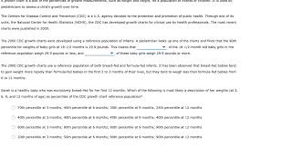 solved a growin chart is a plot of the percentiles of gro