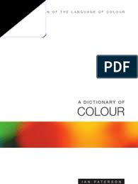 How do you say panoply? A Dictionary Of Colours Color Blue