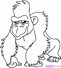 Here presented 49+ gorilla drawing for kids images for free to download, print or share. Gorilla Pictures For Kids Coloring Home
