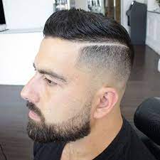 Brush Up With Hard Part And Bald Fade Mens Hairstyles Short Mens Hairstyles Short Hair Styles