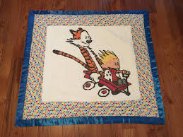 Design your everyday with calvin and hobbes art prints you'll love. Cross Stitched Calvin And Hobbes Onto A Blanket I Made For A Friend S First Baby Calvinandhobbes