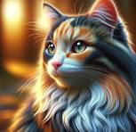 Realistic 4K Cat Image - Vibrant Colors & Sharp Eyes | AI ...