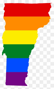 Download Lgbt Flag Map Of Vermont Vermont Map Svg Free Transparent Png Clipart Images Download