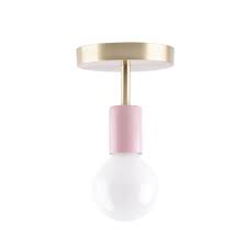 Blush Pink And Brass Semi Flush Mount Ceiling Light Fixture Etsy In 2020 Flush Mount Ceiling Lights Flush Mount Ceiling Light Fixtures Ceiling Lights