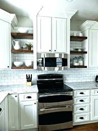 Open Shelving Under Kitchen Cabinets Kitchen Base Cabinets With Open Shel Open Shelving Kitchen Cabinets Upper Kitchen Cabinets Kitchens Without Upper Cabinets