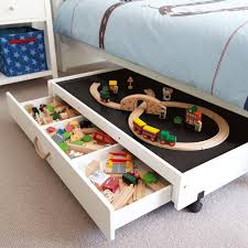 Diy Under Bed Lego Table Design Toy Rooms Small Space Storage Big Boy Room