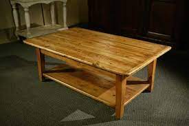 47 long coffee table old reclaimed teak wood rustic natural finish rectangle. Reclaimed Pine Wood Coffee Table With Shelf And Tapered Legs Lake And Mountain Home
