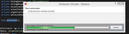 Set temporary name to enable rename to the same name; Resharper Rename Prevent From Searching References In All Files Javaer101
